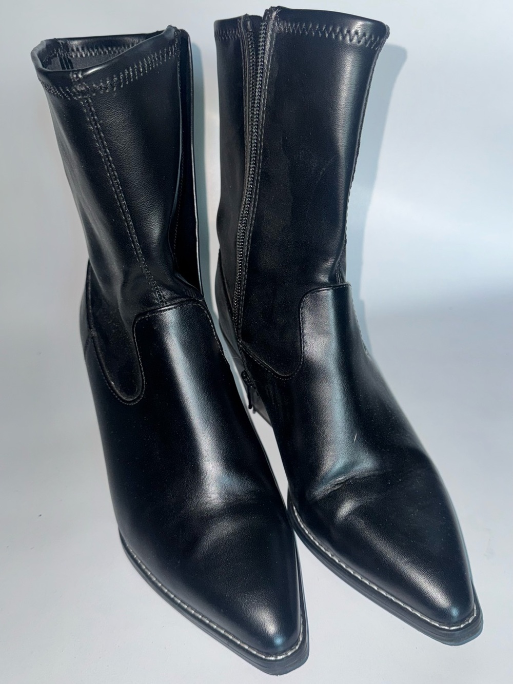 Black Pointed Toe Women's Ankle Boots